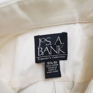 JoS. A. BANk - mean's professional shirt - Color:Light yellow, Size: 151/2 - 36